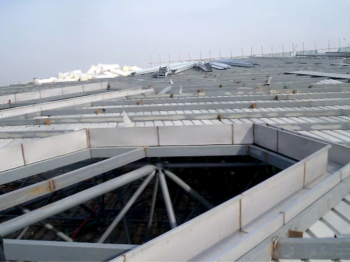 河源安吉县体育馆网架